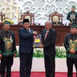 BPK RI Sampaikan LHP Atas Laporan Pemda Kalteng Pada Sidang Paripurna Ke – 3