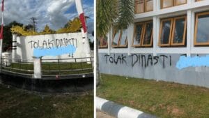 Aksi Aliansi Masyarakat Melawan Berlangsung ‘Alot’ Gedung Milik Rakyat Dicoret